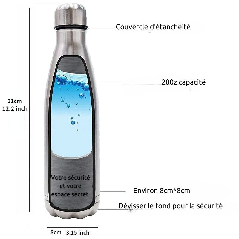 SafeSip Bottle - Cachette Secrète Polyvalente 750ml